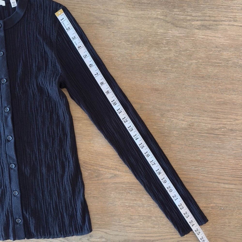 A.L.C. Fisher Fine Cotton Slim Fitting Knit Cardigan-Black-Womens Small-RRP $325 - Picture 10 of 15